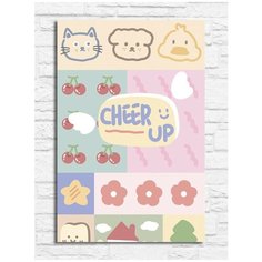 Картина по номерам на холсте зверята (для детей, простые, животные, милота, фрукты, цветы, мишка, кролик) - 10236 В 20х30