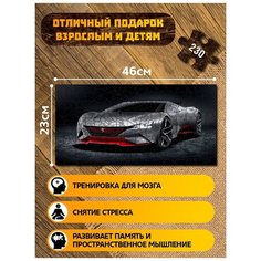 Пазл развивающий для детей с фигурками из дерева 230 деталей 46х23 см игры Gran Turismo 6 ps, xbox, pc - 4316 Creative Wood