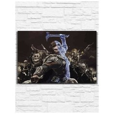 Картина по номерам на холсте игра Middle-Earth Shadow of War (PS, Xbox, PC, Switch) - 9765 Г 30x40