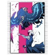 Картина по номерам на холсте игра Devil may cry 5 - 9558 В 60x40