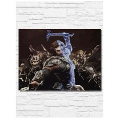 Картина по номерам на холсте игра Middle-Earth Shadow of War (PS, Xbox, PC, Switch) - 9765 Г 30x40
