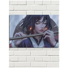 Картина по номерам Аниме девушка с флейтой (Японская эстетика) - 8635 Г 60x40