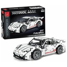 Конструктор MORK 023024-3 "Белый Porsche GT" 1268 деталей подарок сыну, внуку, племяннику, другу, подростку, ребёнку