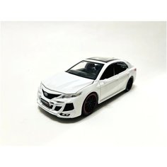 Металлическая машинка Toyota Camry KHANN Тойота Камри Ханн (белый) 20см, масштаб 1:24 Коллекционная модель, Инерционная машинка нет бренда