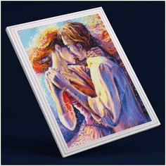 Алмазная мозаика на подрамнике 40х50, набор Премиум. Мечты в унисон Цветной