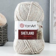 Пряжа "Shetland" 30% шерсть верджин, 70% акрил 220м/100гр (535 бел-беж-сер) Yarn Art