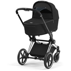 Универсальная коляска Cybex Priam IV 2 в 1, deep black, цвет шасси: Chrome-Black