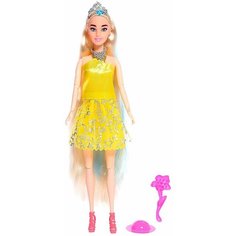 Кукла-модель шарнирная Оля в платье, с аксессуарами, Микс Denco Store