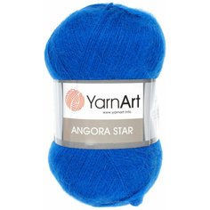 Пряжа YarnArt Angora Star (Ярнарт Ангора Стар) Нитки для вязания, 100г, 500м, 20% шерсть 80% акрил, цвет 152 ультрамарин, 2 шт.