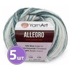 Пряжа YarnArt Allegro (748), мультиколор, 5 шт. по 50 г