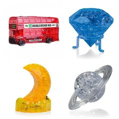 Подарок для детей Головоломка комплект 4 штуки Идея подарка родительский комитет 8 марта Автобус, Кристал, Месяц, Сатурн Iq Toy