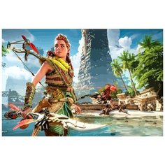 Картина по номерам на холсте игра Horizon zero dawn 2 5356