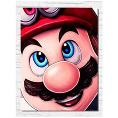 Картина по номерам на холсте игра Super Mario Odyssey - 11529 В 30x40