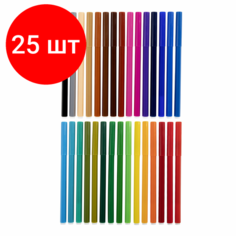 Комплект 25 шт, Фломастеры 30 цветов CENTROPEN "Washable", смываемые, вентилируемый колпачок, 7790/30TP, 7 7790 3085