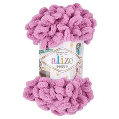 Пряжа Alize Puffy, 100 г, 9 м, 1 шт., 98 розовый