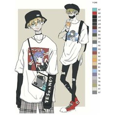 Картина по номерам Y-246 "Аниме токийские мстители. Чифую Мацуно" 50х70 Brushes Paints