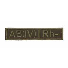 Патч, нашивка Strike Группа крови AB (IV) Rh-, олива
