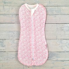 Конверт пеленка кокон на молнии "Огурчики", 1шт, розовый (68-74/ 6-9месяцев) СуперМаМкет