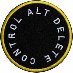 Шеврон патч Control Alt Delete (Контрол альт делит) пришивной Нет бренда