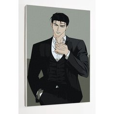 Картина по номерам на стену Аниме / "Под зеленым светом" / "Цзинь" Раскрасим сами