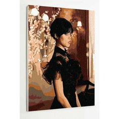 Картина по номерам на стену Уэнсдэй Wednesday Раскрасим сами