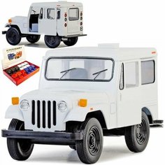 Машинка игрушка детская 1:26 1971 Jeep DJ-5B (Джип Почтовый диспетчер) 12,5 см, металлическая, инерционная / Белый Kinsmart