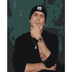 Картина по номерам ЖПН на холсте с подрамником "Дима Масленников 5" Раскраска 40x50 см, Мужчины Знаменитости