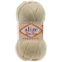 Пряжа Alize Baby best слоновая кость (599), 90%акрил/10%бамбук, 240м, 100г, 1шт