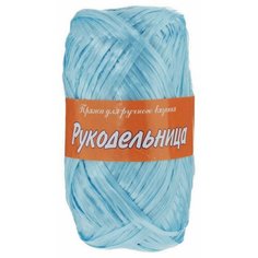 Пряжа Пехорка Рукодельница мочалка голубой (25), 100%полипропилен, 200м, 50г, 1шт