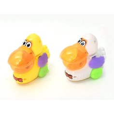 Набор 2 Пеликана инерционные игрушки для малышей, 9 см, белый Toysa