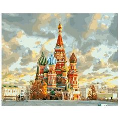 Картина по номерам Храм Василия Блаженного 40х50 см Hobby Home