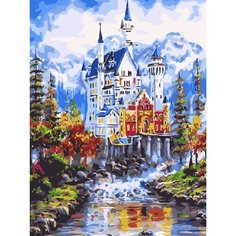 Картина по номерам Замок Нойшванштайн 40х50 см Hobby Home