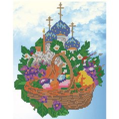 Вышивка бисером картины Храм 19*24см Светлица