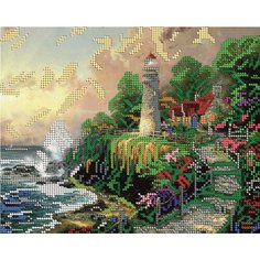 Вышивка бисером картины Маяк 19*24см Светлица