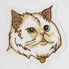 Нашивка, шеврон, патч (patch) Кот Персидский, размер 8*7 см Нет бренда