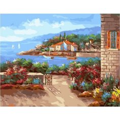 Картина по номерам Тепло южного городка 40х50 см Hobby Home