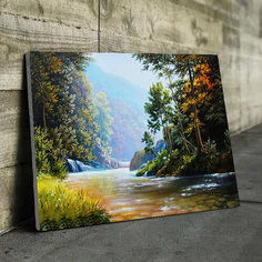 Алмазная мозаика на деревянном подрамнике 33х43 см