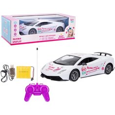 Машинка на радиоуправлении GIRLS CLUB цвет белый, свет фар в/к 46*15,5*20 см IT107436.