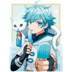 Картина по номерам на холсте Игра Genshin Impact Чунь Юнь - 7590 В 30x40