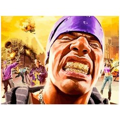Картина по номерам на холсте Игра SAINTS ROW - 8971 Г 30x40