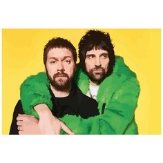 Картина по номерам на холсте Музыка Kasabian - 7706 Г 60x40