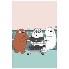 Картина по номерам на холсте мультфильм Вся правда о медведях - 8709 В 60x40