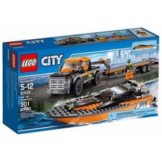 Конструктор LEGO City 60085 Внедорожник с гоночным катером, 301 дет.