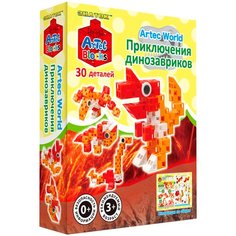 Конструктор Знаток Artec Blocks World 152346 Приключения динозавра, 30 дет.
