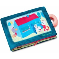 Развивающая игрушка Lilliputiens Мягкая книжка-игрушка. Волк и семеро козлят, голубой