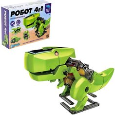 Электронный конструктор динозавр 4 в Эврики "Динозавр", работает от солнечной батареи