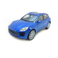 Легковой автомобиль Welly Porsche Macan Turbo (43673), 11 см, синий
