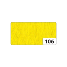 Цветная бумага крепированная 32 г/м2 folia, 50х250 см, 1 л. 1 л. , 106 желтый