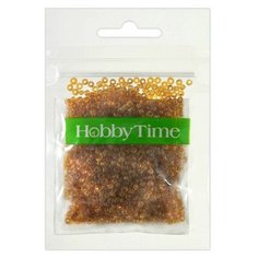 Бисер круглый, прозрачный, 2 мм, 10 грамм, цвет золотой №2 Альт