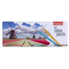 Набор цветных карандашей Bruynzeel "Голландия" 45цв в метал. кор. Royal Talens
